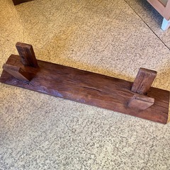 《売約済》【池上店】【【～4/14限定SALE！店内全品20%お値引き！】　 ベンチ 長椅子 ローボード 無垢 無垢材 レトロ ヴィンテージ 昭和レトロ 古材 古木 板座　Ｂの画像