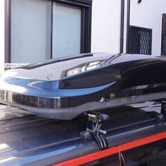 inno ルーフボックス BR220 黒 中古 左開き ルーフBOX 小型車、軽自動車用の画像