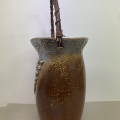 ☆値下げしました☆　信楽焼傘立て　中古品　美品の画像