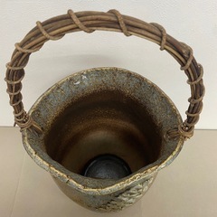 ☆値下げしました☆　信楽焼傘立て　中古品　美品の画像