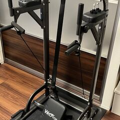 懸垂マシン + 床保護マット + パワーグリップ + アシストチューブの画像