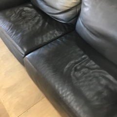 アクタス　本革ソファ　3人掛け
の画像