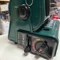 アウトドアヒーター BDN-100 屋外専用 カセットガスヒーター ポータブル キャンプ カセットストーブ 点火 動作確認済 中古美品 ④の画像