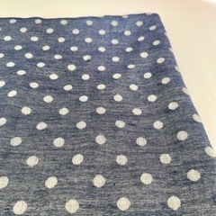 ドット柄　シルク　ストールの画像