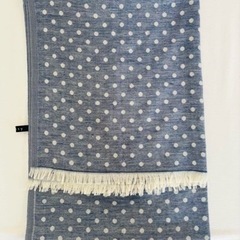 ドット柄　シルク　ストールの画像