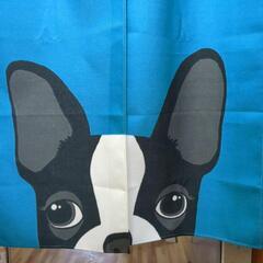 のれん　遮光　ボストンテリアの画像