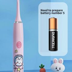 子供用電動歯ブラシ動物パターン防水充電式子供用電動歯ブラシ家庭用交換ブラシヘッド付き　降ろします　転売OK　倒産品　まとめ売り　ネット商材　アマゾン引き上げ商品　メルカリ　副業の画像