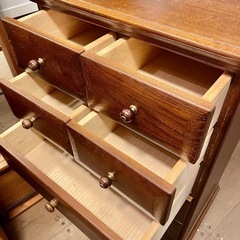 《売約済》【武蔵小山店】 【～4/14限定SALE！店内全品20%お値引き！】　 木製 ミドルチェスト サイドチェスト リビング 収納 チェスト 箪笥 引き出し 引出し 衣類の画像