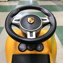 RASTAR ポルシェ　キッズカー　子供用　足蹴り式　足けり乗用　玩具　黄色　　ジャングルジャングル貝塚店　貝塚市　二色浜　リサイクルショップの画像