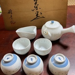有田焼　ホタル小茶器セット　雅幸作