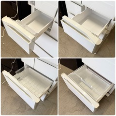 【美品‼️】日立 2018年製 505Lノンフロン冷凍冷蔵庫 高級ガラスドア 真空チルド クリスタルホワイト♪の画像