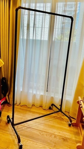 W standard アイアンハンガーラック 幅80センチ ELEMENTS ハンガーラック コートハンガー 幅80cm アイアン ポール