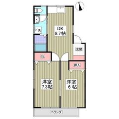 初期費用8万円パック⭐️敷・礼・仲0円⭐️！フリーレント1ヶ月！...