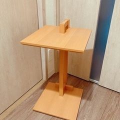 【まだ受付中】ベッドサイドテーブル ナイトテーブル 木目 コの字...