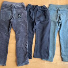 （東京・引き取り）冬向きあったかパンツ3本セット115～130サイズの画像
