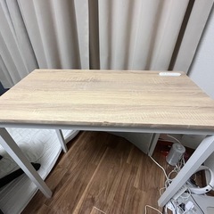 ✨【受け取り確定者済み】🙏ナチュラルウッドデスク 電源タップ付き