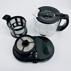 siroka シロカ 全自動コーヒーメーカー アイスコーヒー対応 静音 コンパクト ミル2段階 豆/粉両対応 蒸らし ガラスサーバー SC-A211 ステンレスシルバーの画像