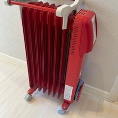 オイルヒーター 赤の画像