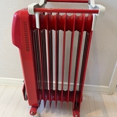 オイルヒーター 赤の画像