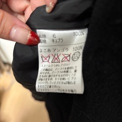 🌺新品　アンゴラ100%ブラックコートの画像