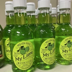 明治屋 MYライム(果汁10％)300ml×14本、エトナ シシリーライムジュース 250ml×3本の画像