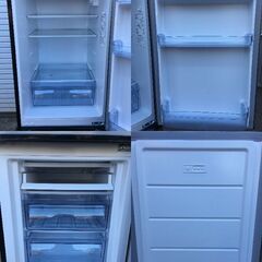 冷蔵庫 山善 2022年製 PJKFR-D170 173L 2ドア シルバーブラック 右開き YAMAZEN 茨城県笠間市の画像