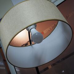 フロアランプ　サイズ調整可能　LED電球(リモコン付き)　配達設置対応　アンティーク調　フロアスタンドライトの画像