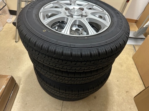 アルミホイル付きタイヤ145R13 8PR DUNLOP ENASAVE
