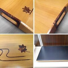 美品 秋田杉 長手盆尺八 おばこ 樺細工 木製トレー お盆 日本製 伝統工芸 秋田 銘木 苫小牧西店の画像