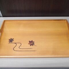 美品 秋田杉 長手盆尺八 おばこ 樺細工 木製トレー お盆 日本製 伝統工芸 秋田 銘木 苫小牧西店の画像