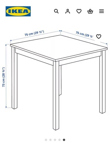 IKEA ダイニングテーブルと椅子