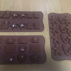 チョコレート　型　バレンタイン　3個セットの画像