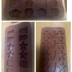 チョコレート　型　バレンタイン　3個セットの画像