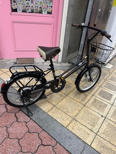 自転車 ブライトデイ プラス BRIGHTDAY 206S ツヤケシブラック 外装6段 /20インチ