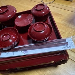 仏器膳 掛盤膳　　朱　7号