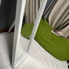 【受け取り者確定済み】🙏IKEA Style Mirror White 全身鏡 スリム ホワイトフレームの画像
