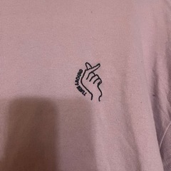 かわいいピンク柄長袖の画像