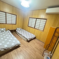 一戸建ての一部屋(女性限定)手ぶらに入居可能