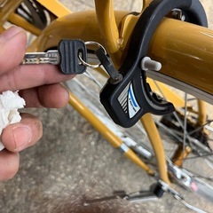 27インチ　6速　シティー自転車 INNOVATION FACTORY オレンジ系の画像