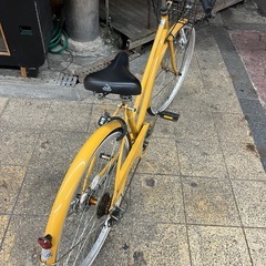 27インチ　6速　シティー自転車 INNOVATION FACTORY オレンジ系の画像