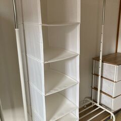 IKEAハンガーラックとハンギング収納の画像