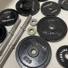 ダンベル 20kg×2 フラットベンチ セット 筋トレの画像