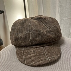 ベレーキャップ　ブラウン　レディースの画像