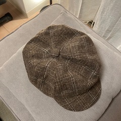 ベレーキャップ　ブラウン　レディースの画像