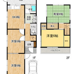 鎌ケ谷駅近戸建【青空の丘の家】ペット可、敷金0 礼金0物件！