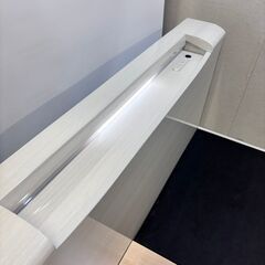 H 21842 木製 セミダブルベッドフレーム 引き出し収納 コンセント