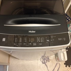 8日まで出品　洗濯機　ハイアール　jw-u55a 使用期間1年半ほど　の画像