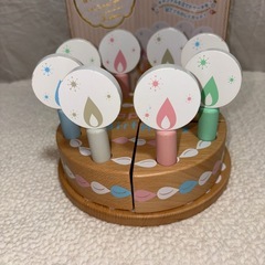 MY WOODEN TOY ちっちゃなバースデーケーキ 木のおままごと 木製の画像