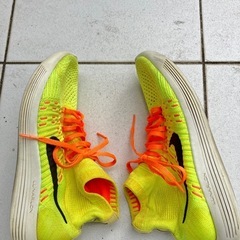 NIKE　ルナエピック フライニット 黄オレンジ 24cmの画像