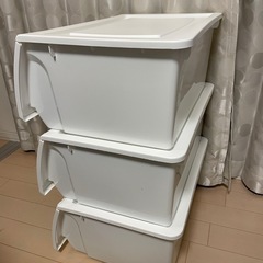 お取引中 【無償】ニトリ　プラ製収納ケースの画像